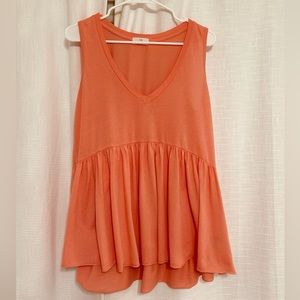 T.La Anthropologie sleeveless peplum top SM